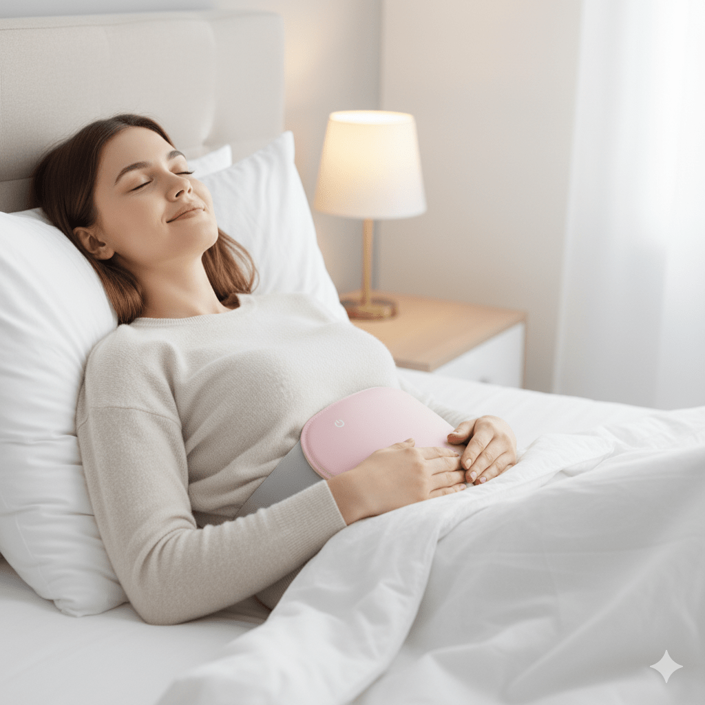 Harwelton™ Cordless Tummy Heat Pad with Vibration and 3 Heat Levels