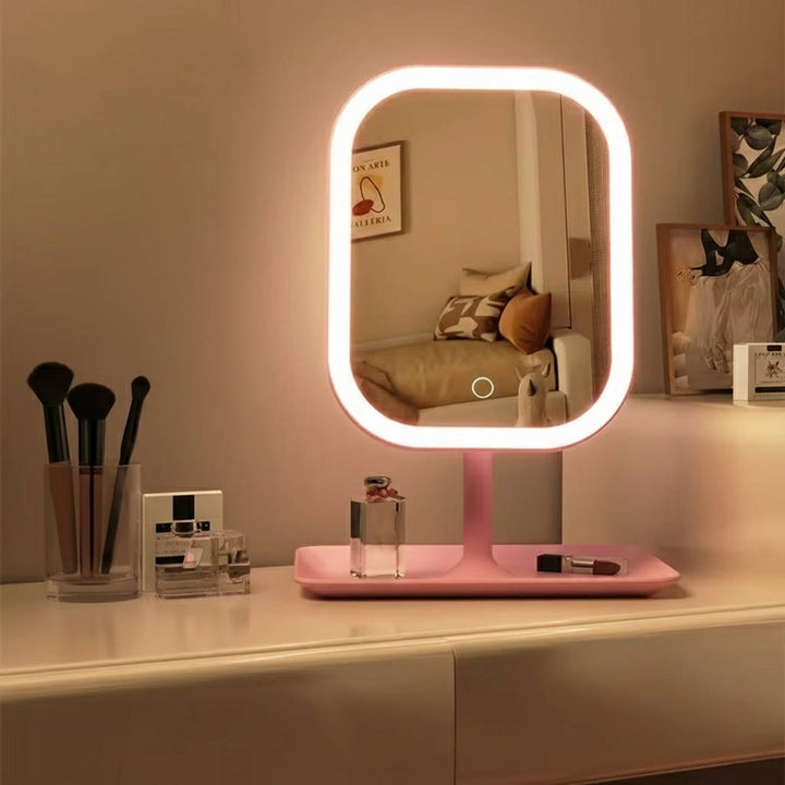Harwelton™ Travel Makeup Mirror with Lights and Three Colour Modes