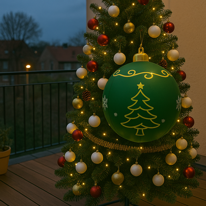 Outdoor PVC Christmas Decoration with colourful LED Lighting