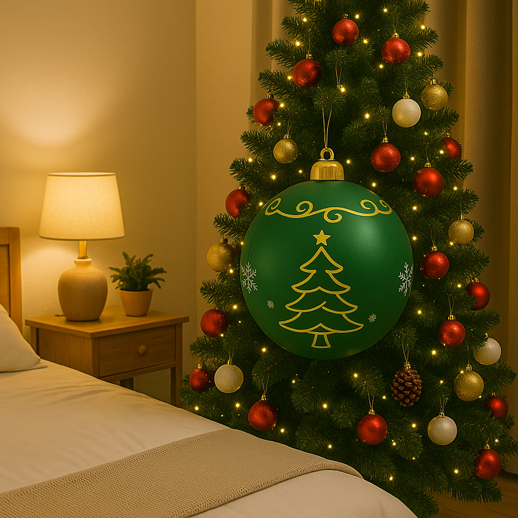 Outdoor PVC Christmas Decoration with colourful LED Lighting