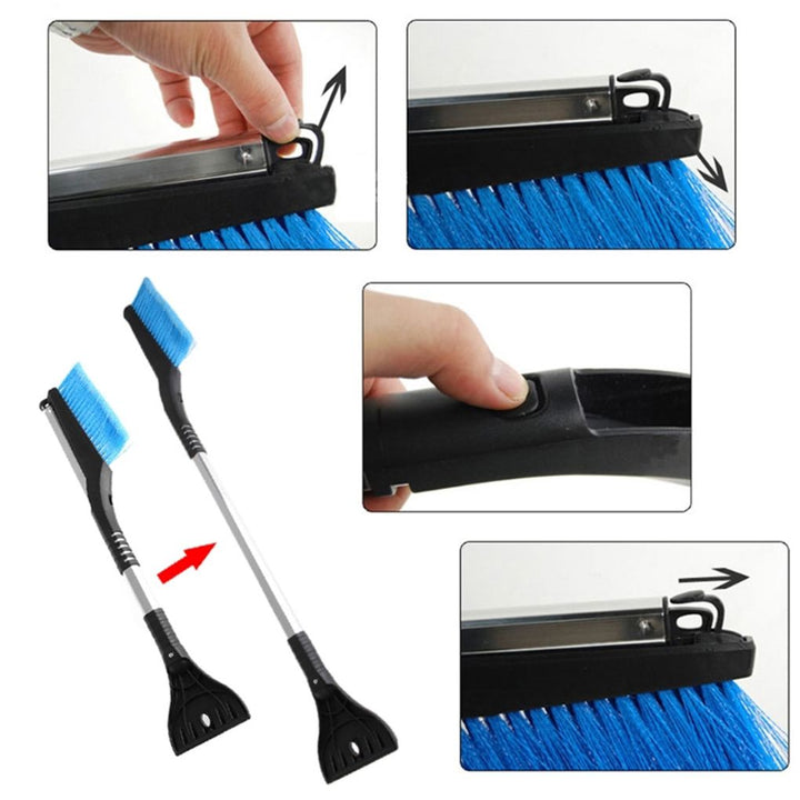 Extendable Ice Scraper and Snow Brush with Aluminium Handle