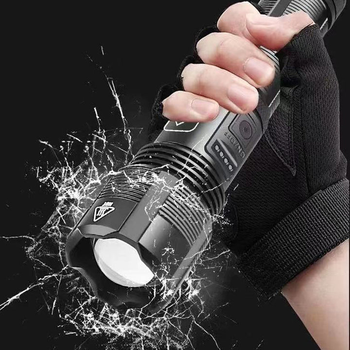 Harwelton™ Rechargeable Waterproof LED Torch with Zoom and 5 Light Modes