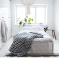 Harwelton™ Hand-Knitted Look Throw Blanket for Sofa, Bed and Reading Nook