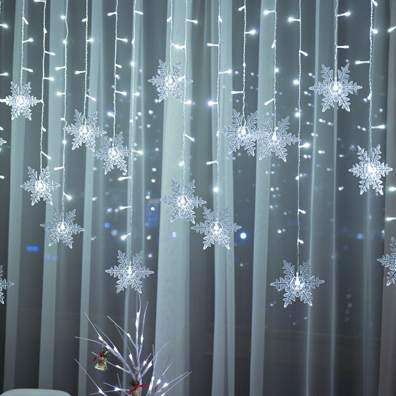 Harwelton™ LED Snowflake Fairy Lights for Trees and Windows