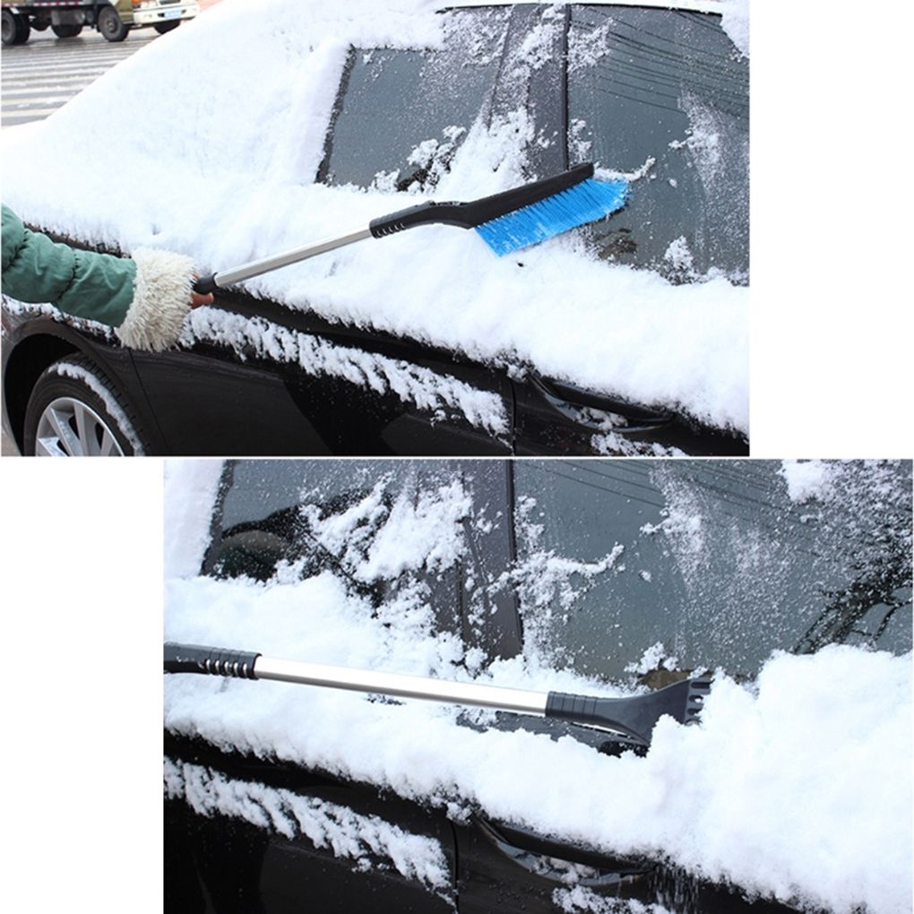 Extendable Ice Scraper and Snow Brush with Aluminium Handle