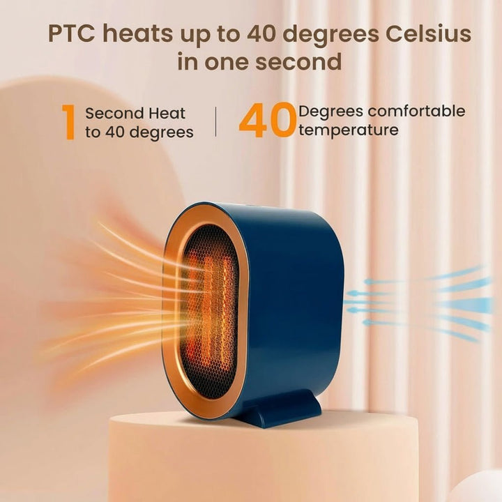 Harwelton™ Mini Ceramic Fan Heater for Rooms up to 30 m²