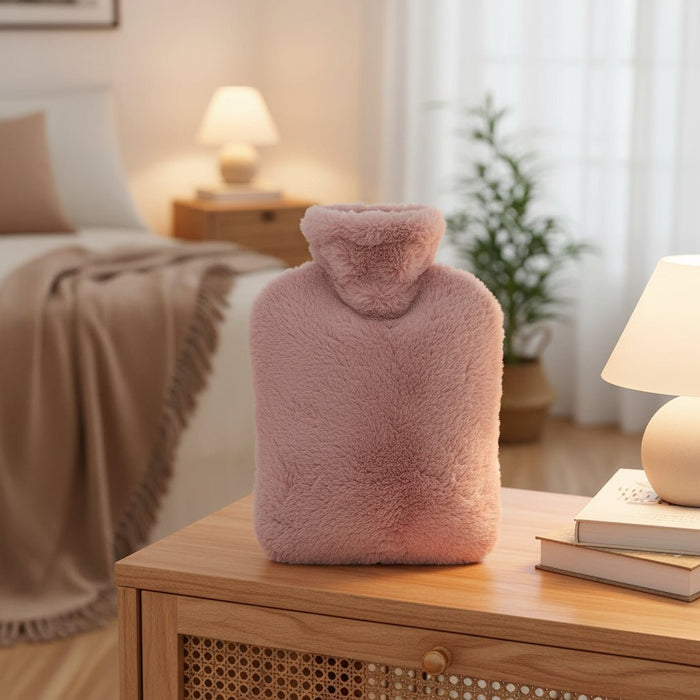 Harwelton™ 2L Hot Water Bottle with Soft Plush Cover