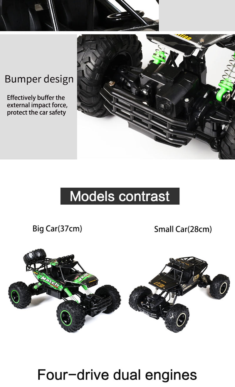 Harwelton™ 1:12 Remote Control 4x4 Monster Truck for Rough Terrain