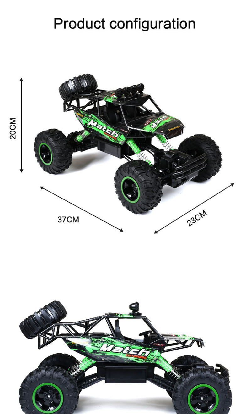 Harwelton™ 1:12 Remote Control 4x4 Monster Truck for Rough Terrain