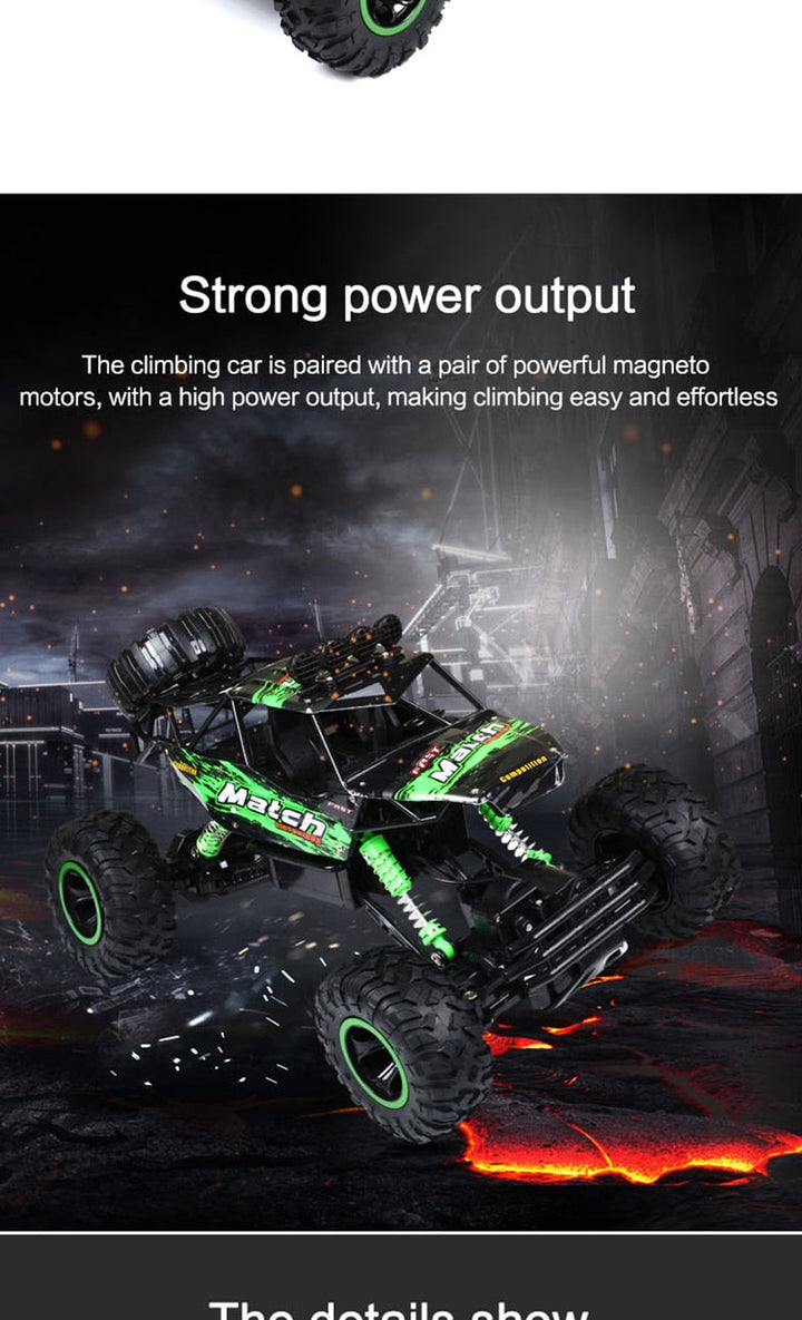 Harwelton™ 1:12 Remote Control 4x4 Monster Truck for Rough Terrain