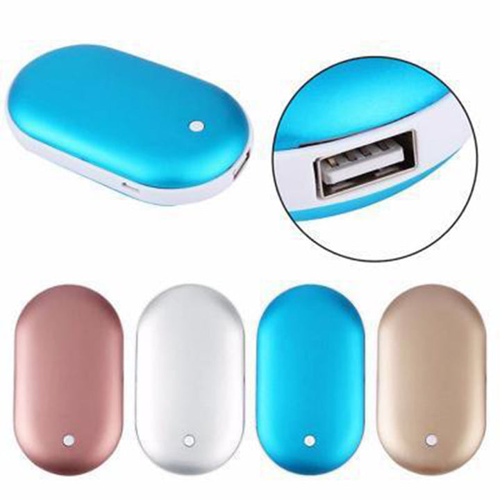 Harwelton™ Rechargeable Hand Warmer and 5200mAh Power Bank in One
