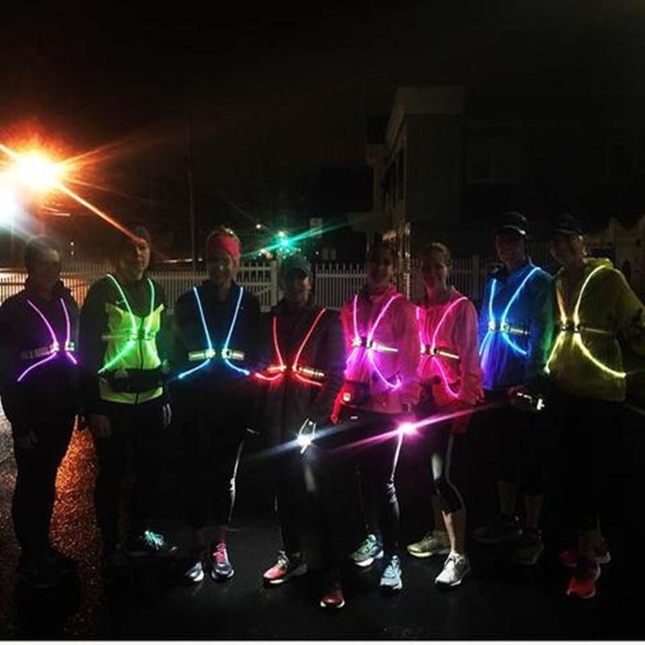 Light-Up Safety Vest with Flash Modes for Adults and Kids