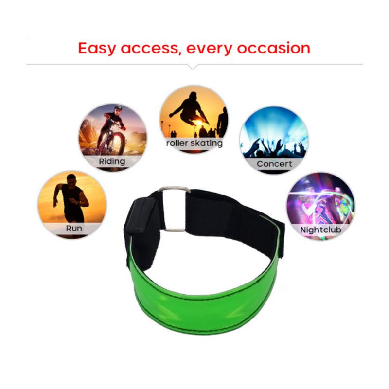 LED Reflective Safety Band for Running, Cycling and Dog Walks