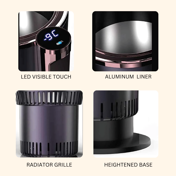 Hot and Cold Drinks Holder That Cools in Three Minutes
