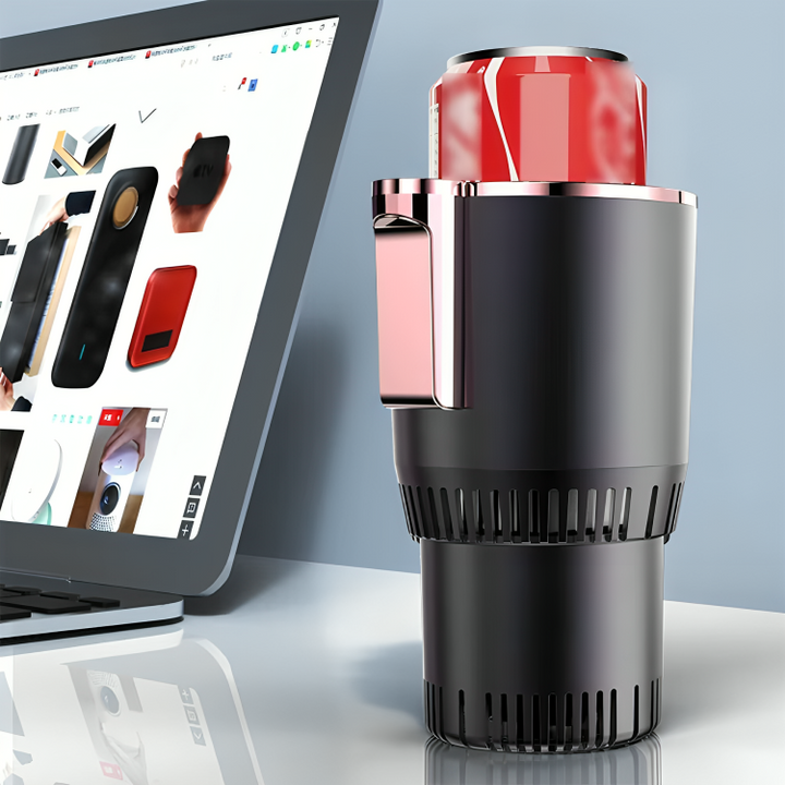 Hot and Cold Drinks Holder That Cools in Three Minutes