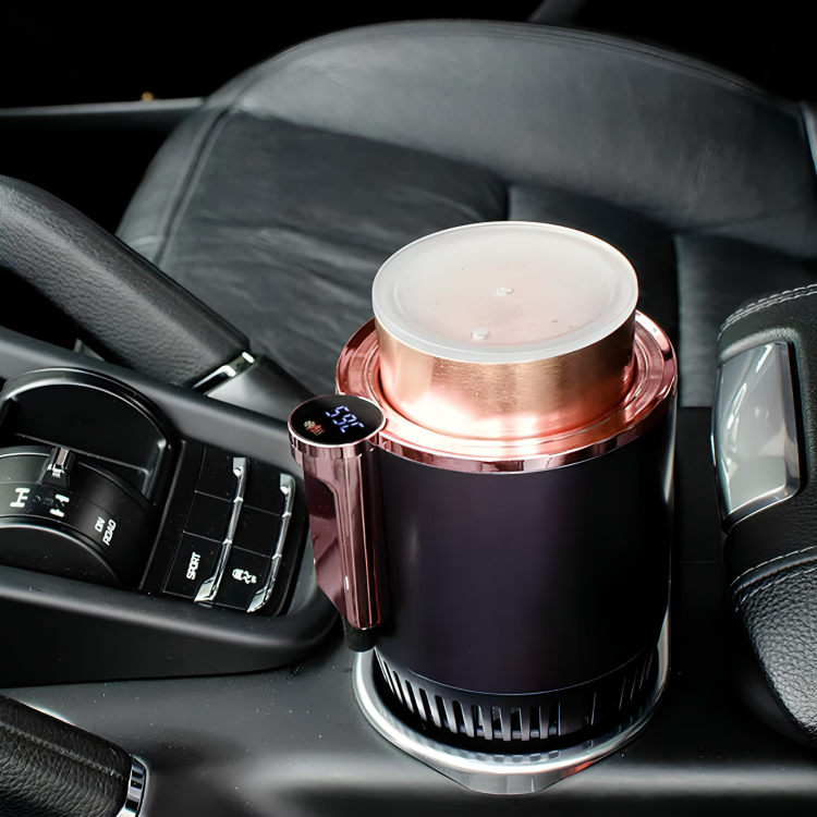 Hot and Cold Drinks Holder That Cools in Three Minutes