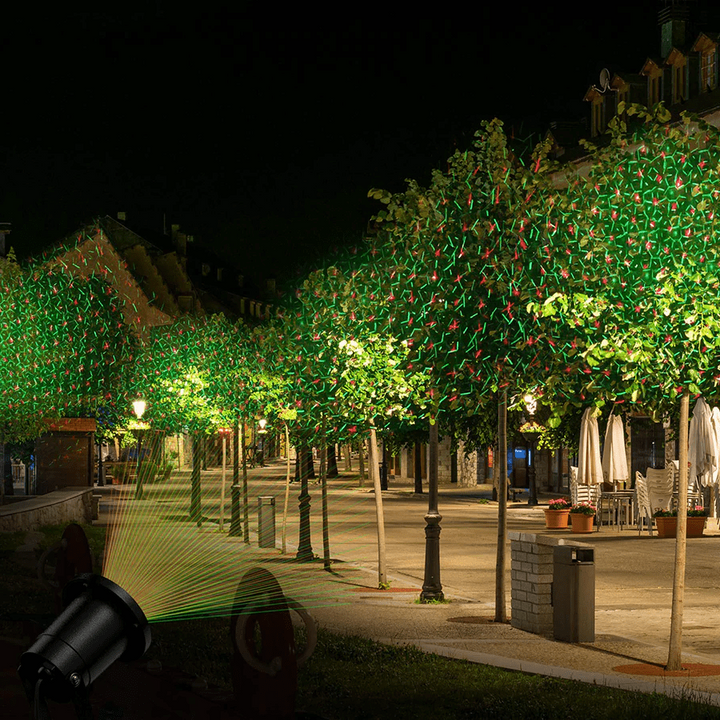 Red and Green Outdoor Laser Light Projector with Timer