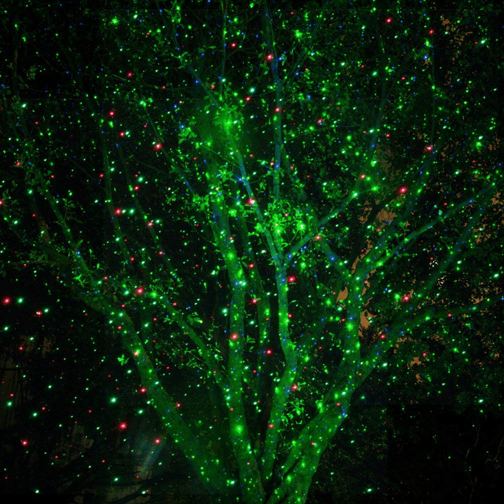 Red and Green Outdoor Laser Light Projector with Timer