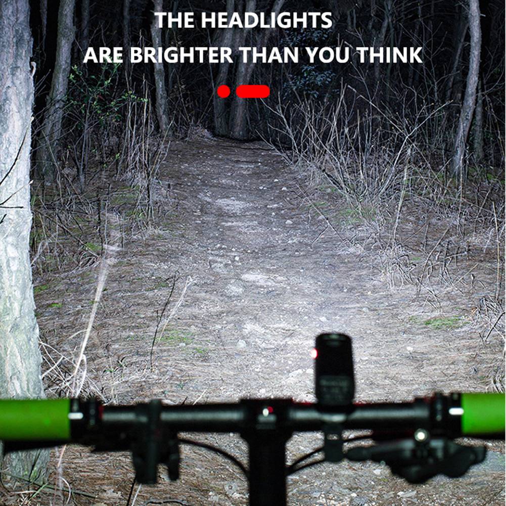 Harwelton™ 1000 Lumen Bike Light Set with Front and Rear Lights