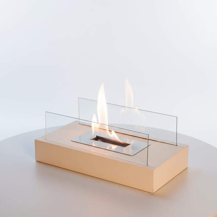 Indoor and Outdoor Tabletop Fire with Tempered Glass Panels