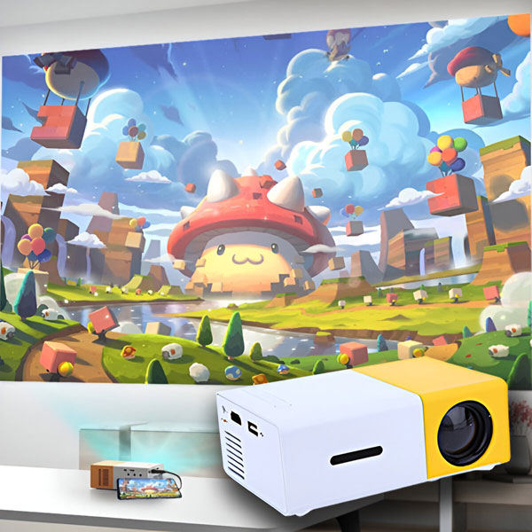 Portable Mini HD Projector for Big-Screen Films at Home