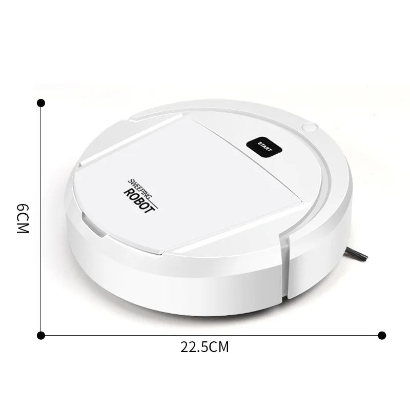 Quiet Robot Vacuum Cleaner with HEPA Filter and One-Touch Start