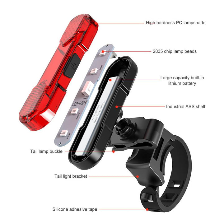 Harwelton™ 1000 Lumen Bike Light Set with Front and Rear Lights