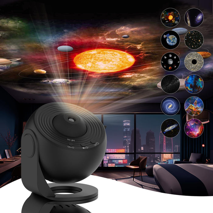 Harwelton™ 360° Planetarium Star Projector with 12 Galaxy Discs