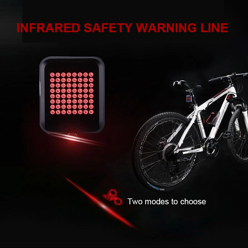 Smart LED Bike Rear Light with Indicators and Brake Light