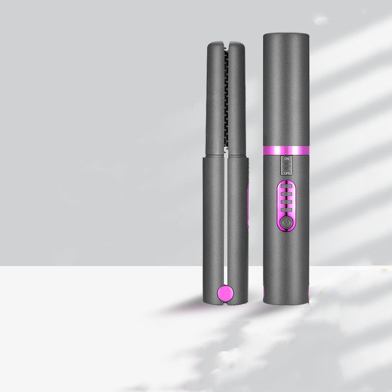Cordless USB 2-in-1 Mini Straightener and Curler for Travel