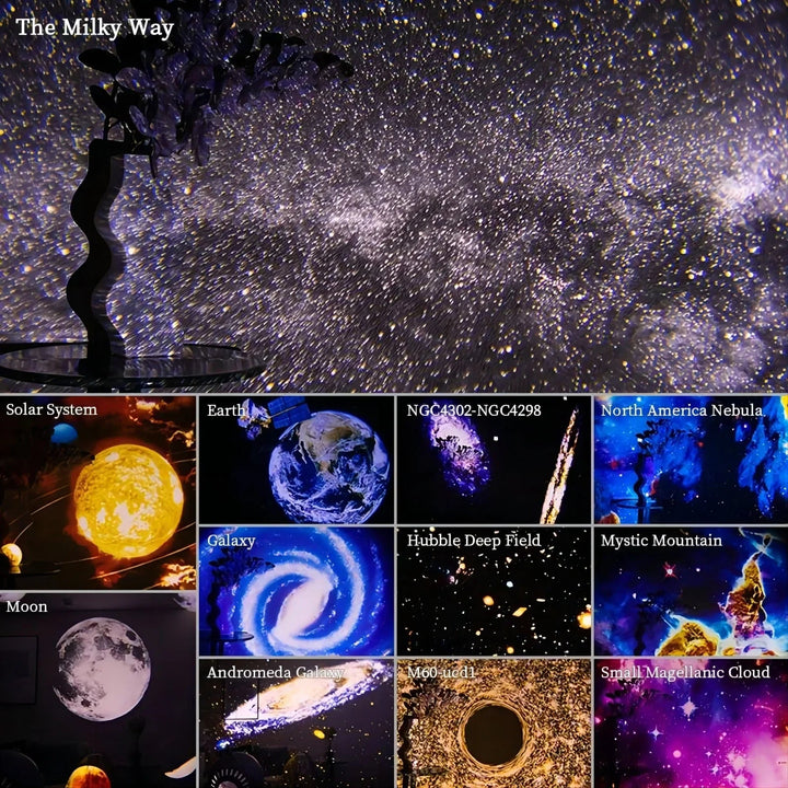 Harwelton™ 360° Planetarium Star Projector with 12 Galaxy Discs