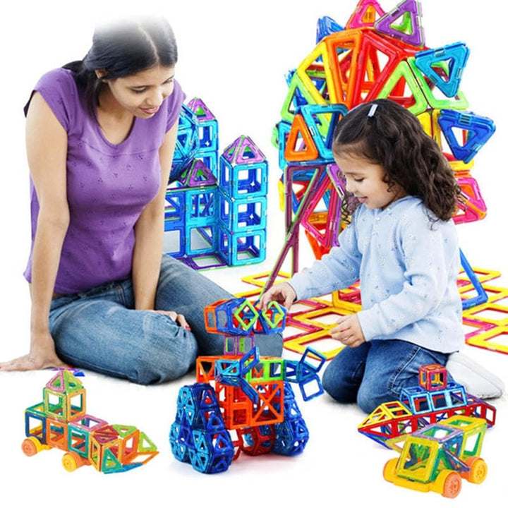 Harwelton™ 110-Piece Mini Magnetic Building Blocks for Creative Play