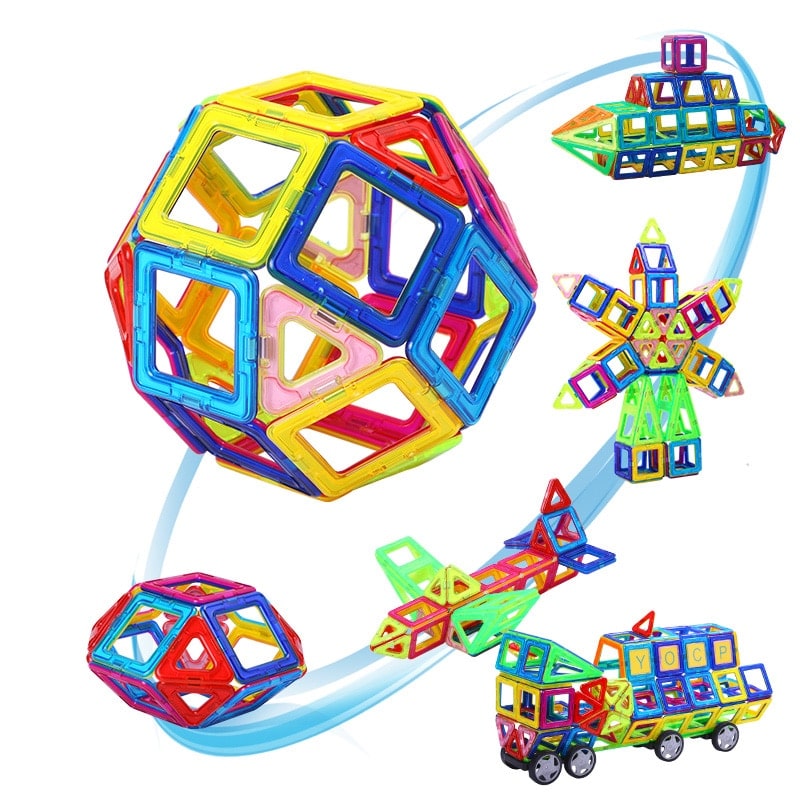 Harwelton™ 110-Piece Mini Magnetic Building Blocks for Creative Play