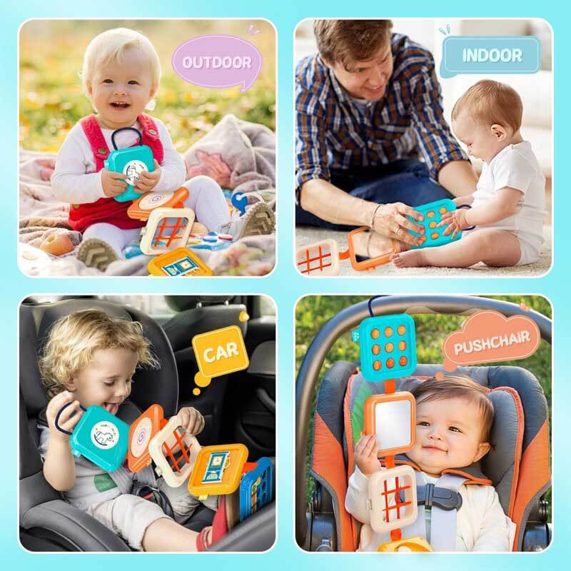 Harwelton™ 7-in-1 Montessori Activity Cube for Toddlers Aged 1–3