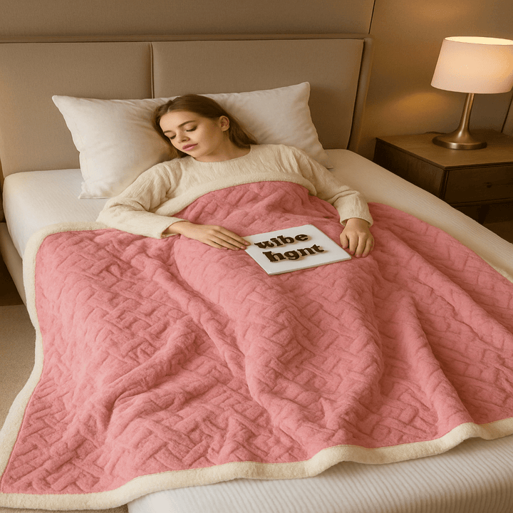 Cozy Wool Blanket for Home, Office &amp; Travel