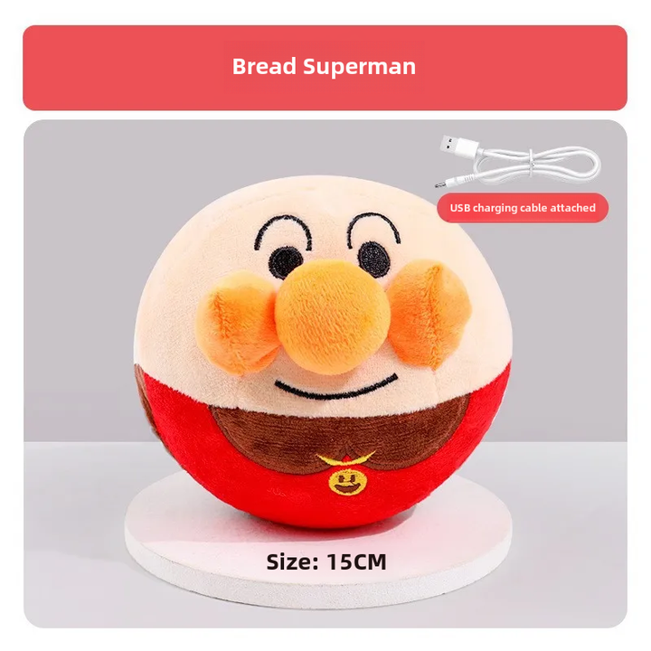Interactive Plush Dog Toy with Voice Recording and Music