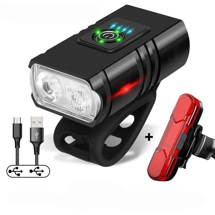 Harwelton™ 1000 Lumen Bike Light Set with Front and Rear Lights