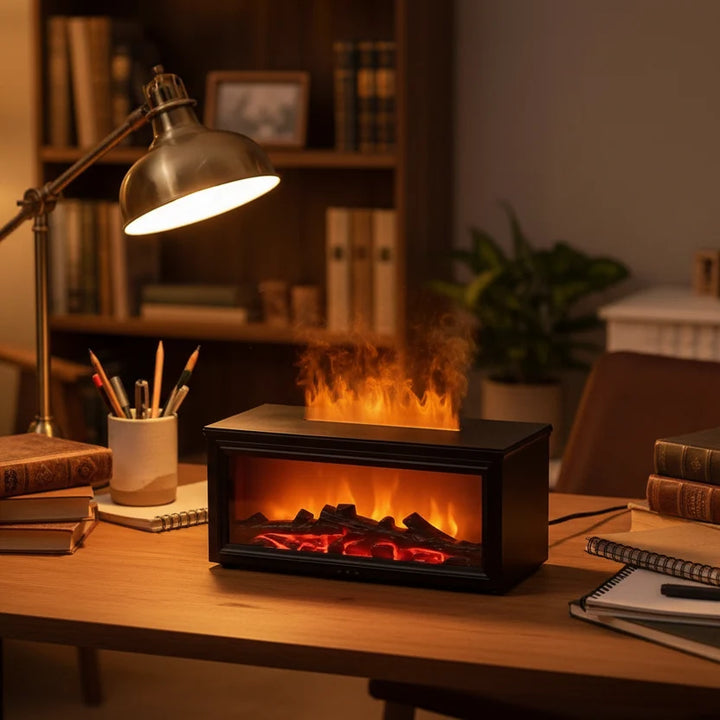 Aroma Diffuser with Flickering Flame Effect and 7 Colours