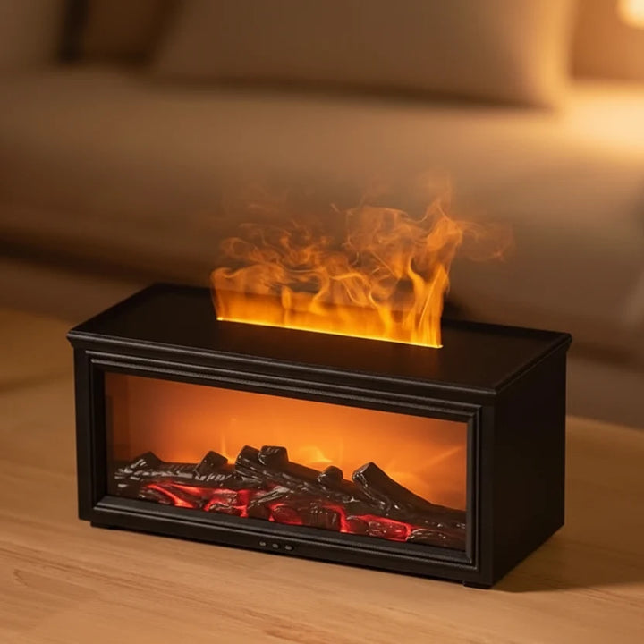 Aroma Diffuser with Flickering Flame Effect and 7 Colours