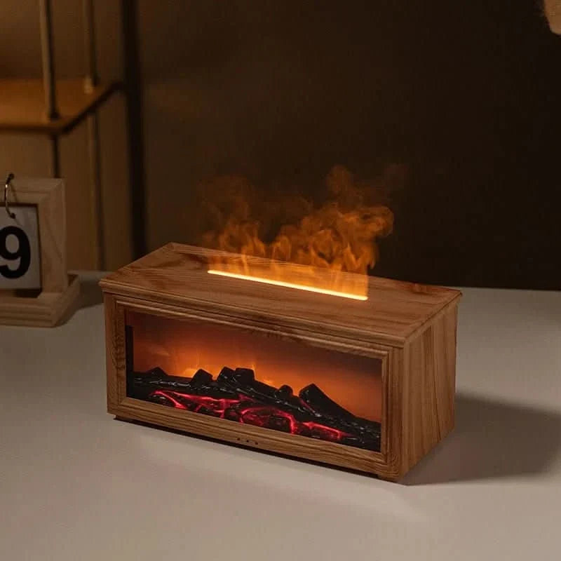 Aroma Diffuser with Flickering Flame Effect and 7 Colours