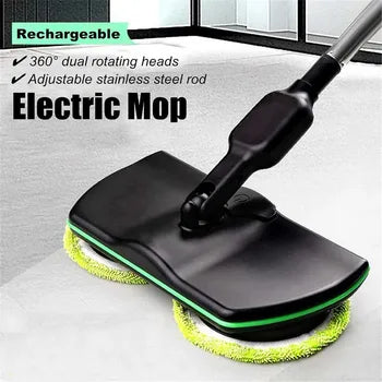Cordless Electric Spin Mop with Dual Spinning Heads