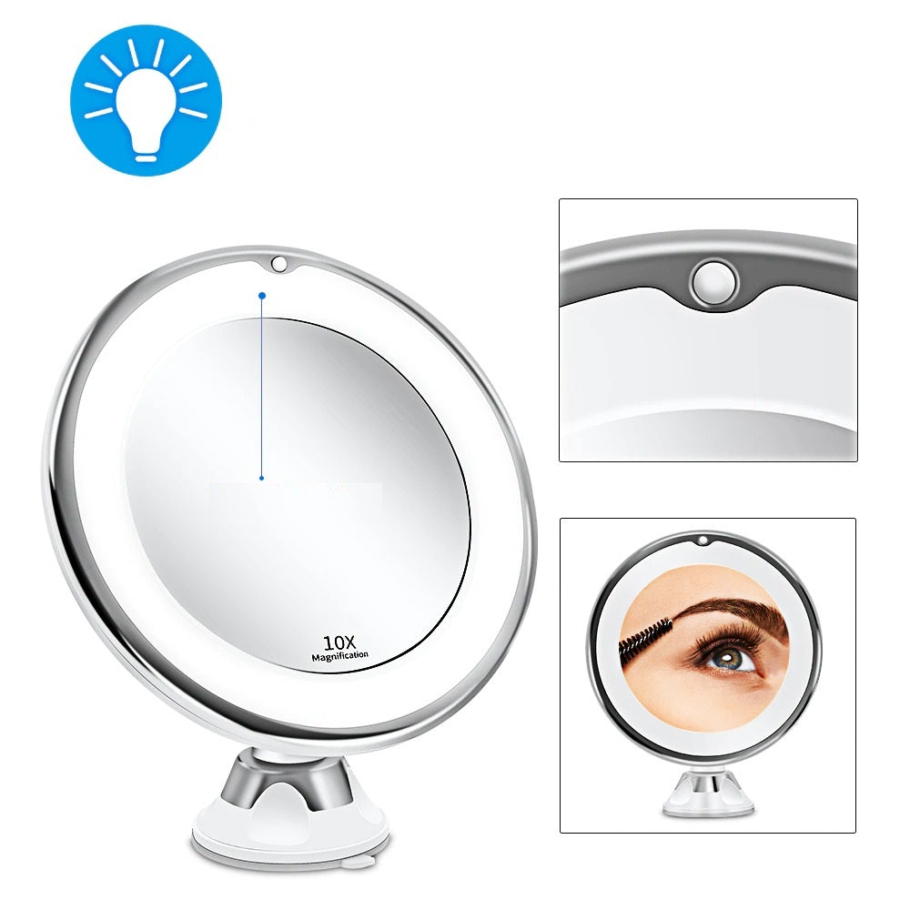 Harwelton™ Cordless LED Make-up Mirror with 7x and 10x Magnification
