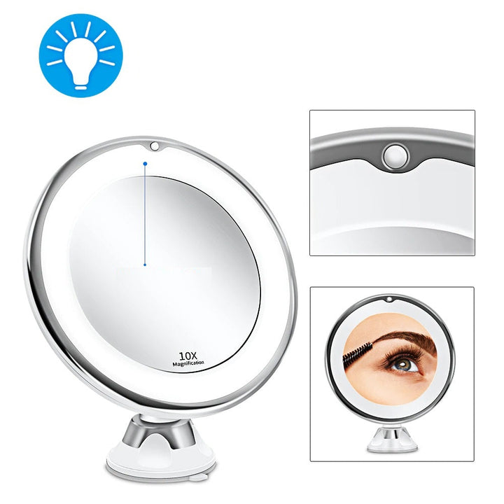Harwelton™ Cordless LED Make-up Mirror with 7x and 10x Magnification