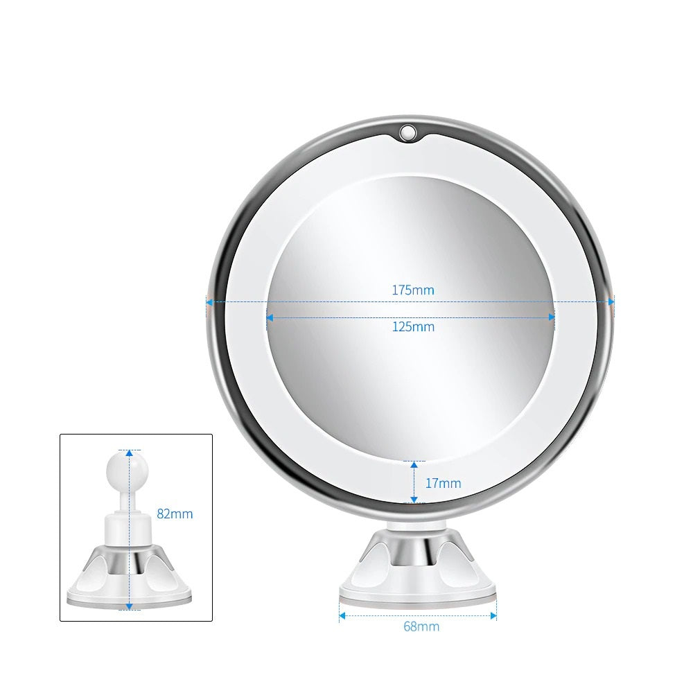 Harwelton™ Cordless LED Make-up Mirror with 7x and 10x Magnification