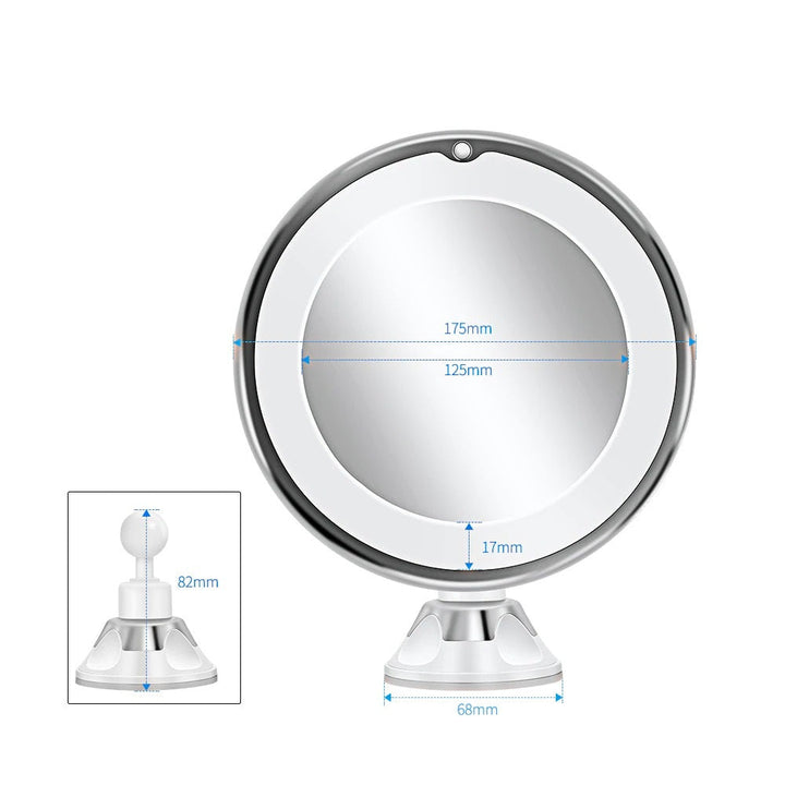 Harwelton™ Cordless LED Make-up Mirror with 7x and 10x Magnification