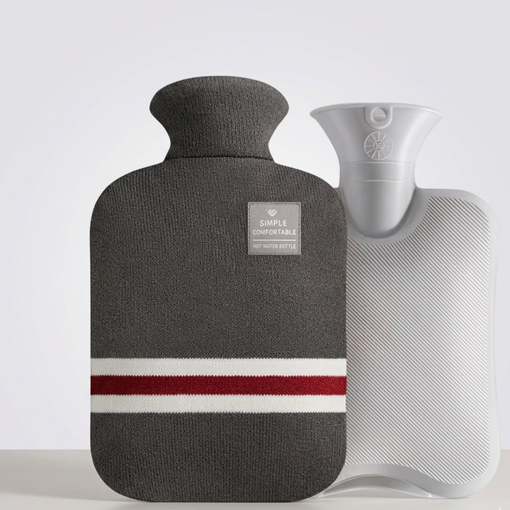 Harwelton™ 2L Hot Water Bottle with Knitted Cover, Up to 8h Warm