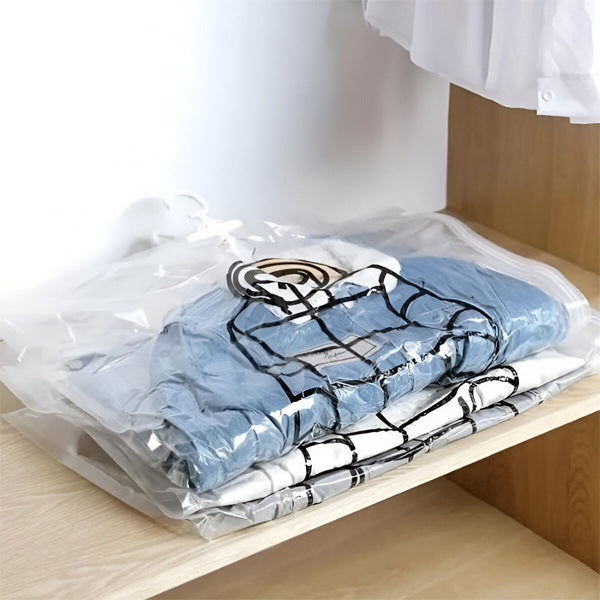 Hanging Vacuum Storage Bags for Wardrobes, Set of Four