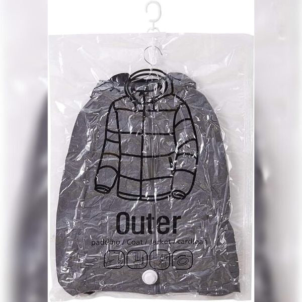 Hanging Vacuum Storage Bags for Wardrobes, Set of Four