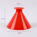 Harwelton™ Cone-Shaped Car Ice Scraper with Wide and Fine Edges