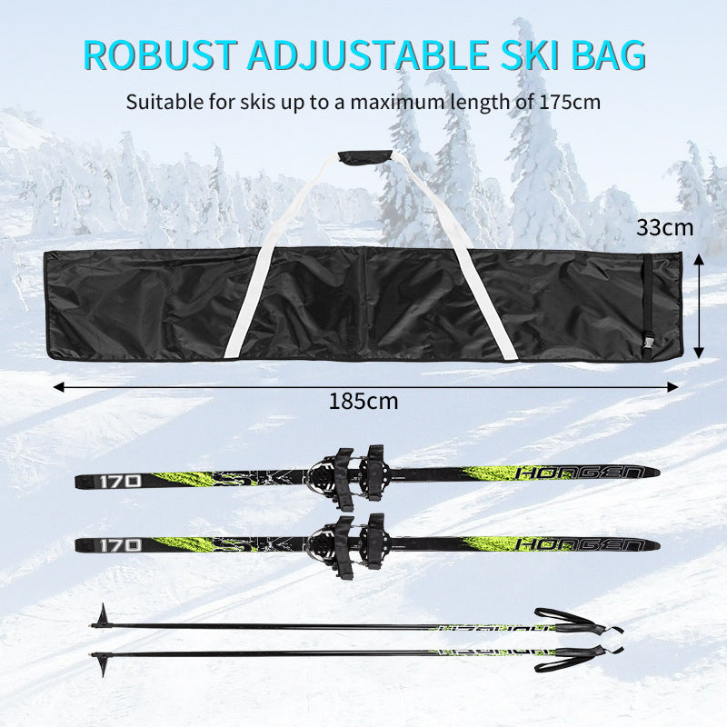 Adjustable Ski Travel Bag in Water-Resistant Polyester